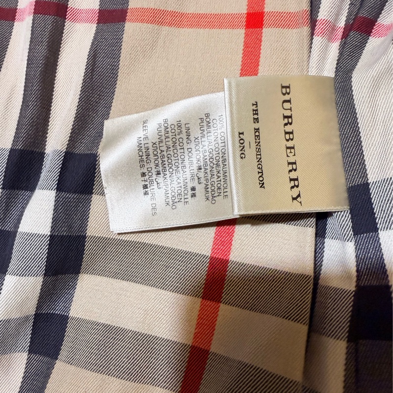 Burberry 經典款蜜色 Kensington長風衣UK 2-2