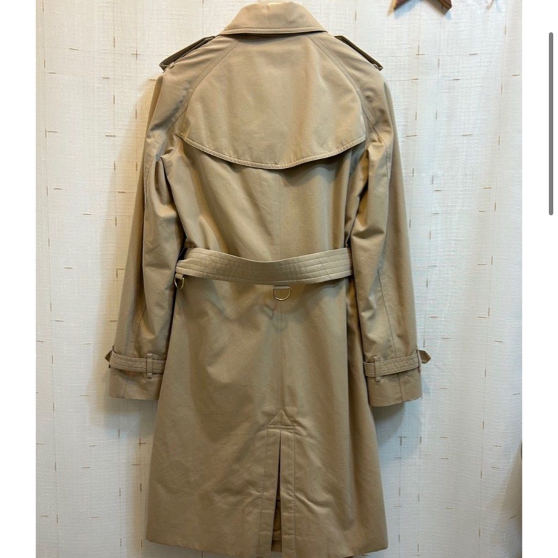 Burberry 經典款蜜色 Kensington長風衣UK 2-1