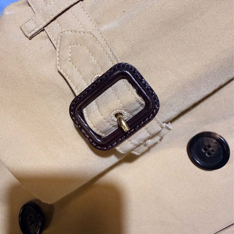 Burberry 經典款蜜色 Kensington長風衣UK 2-3