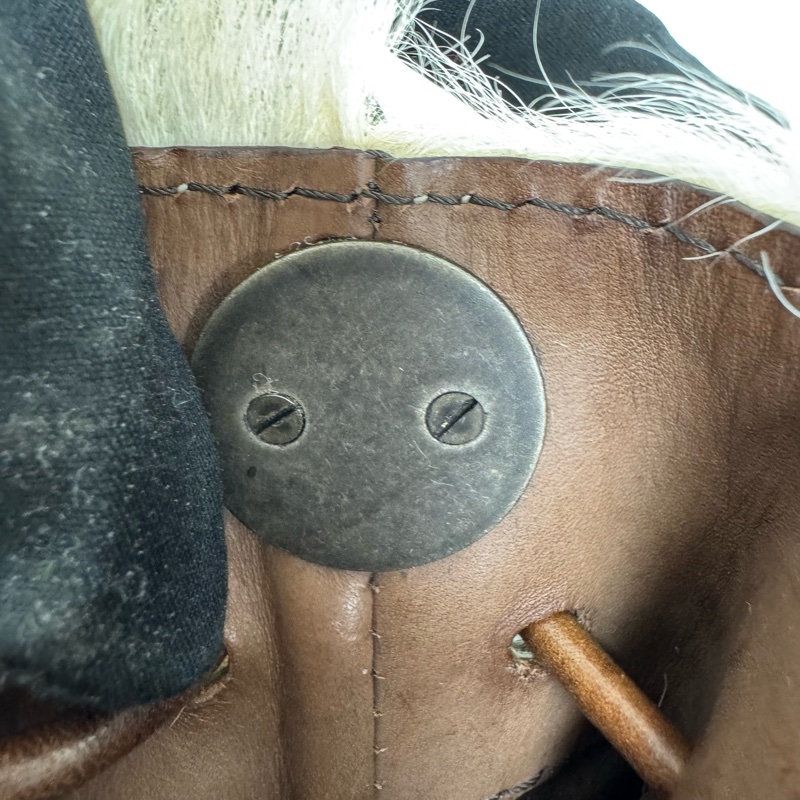 VALENTINO白色毛絨單肩包-9