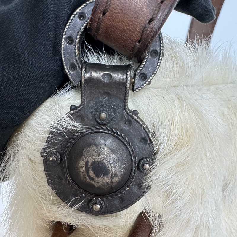 VALENTINO白色毛絨單肩包-11