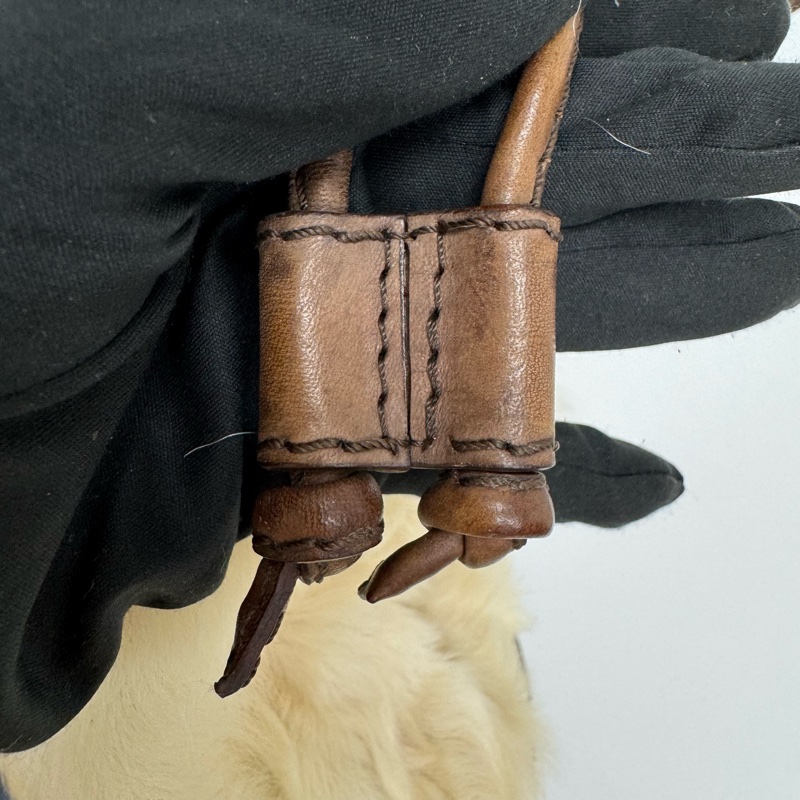 VALENTINO白色毛絨單肩包-18