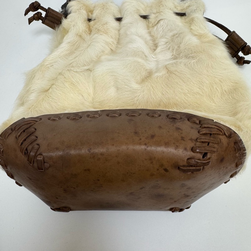 VALENTINO白色毛絨單肩包-21