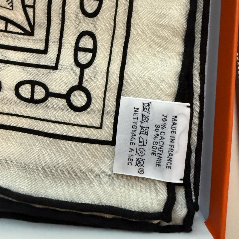 💖Hermes 140 cashmere 絲巾 披肩 圍巾💖 心之馬 全新-3