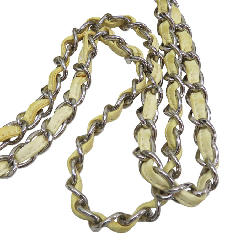 米黃色 帆布 LAX Accordion 肩背包【CHANEL 香奈兒】-15