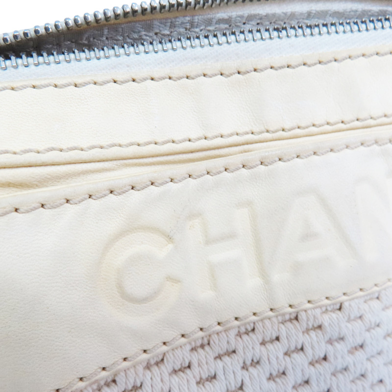 米黃色 帆布 LAX Accordion 肩背包【CHANEL 香奈兒】-16