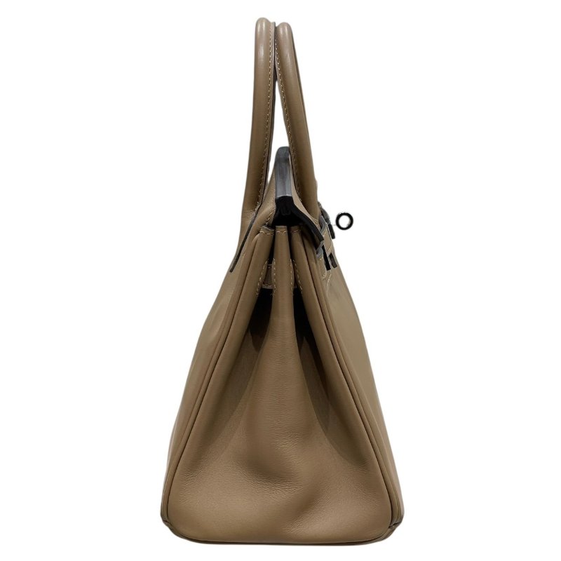 HERMES 愛馬仕 BIRKIN 25 柏金包 SWIFT 皮革 奶茶色系 銀釦-2