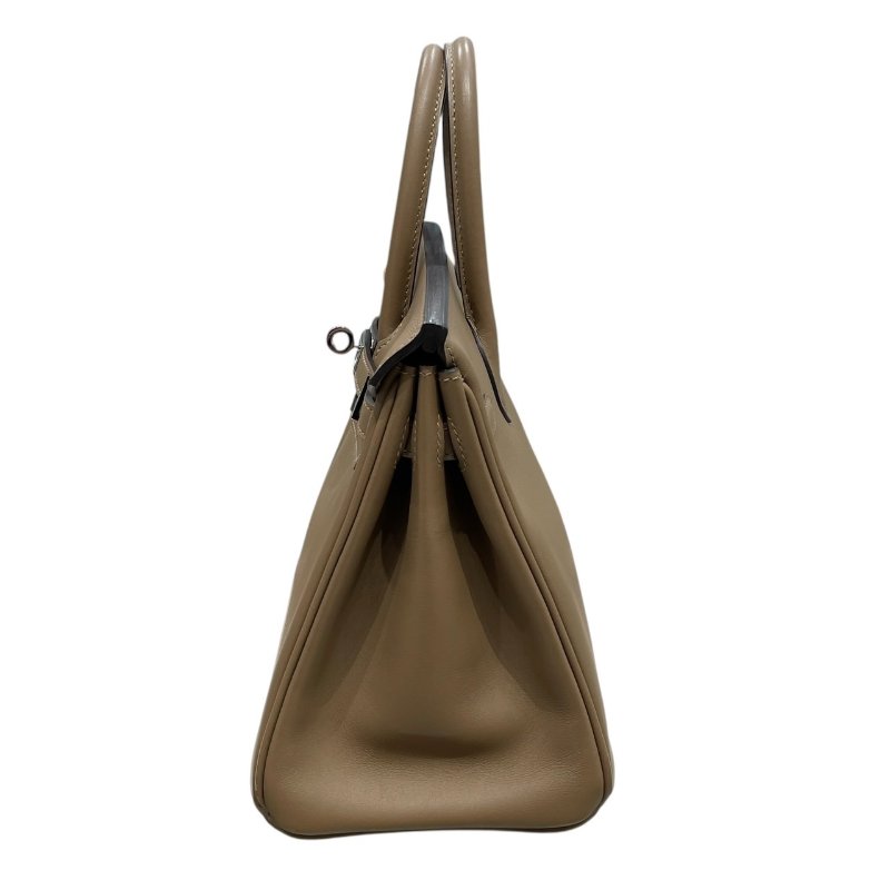 HERMES 愛馬仕 BIRKIN 25 柏金包 SWIFT 皮革 奶茶色系 銀釦-3