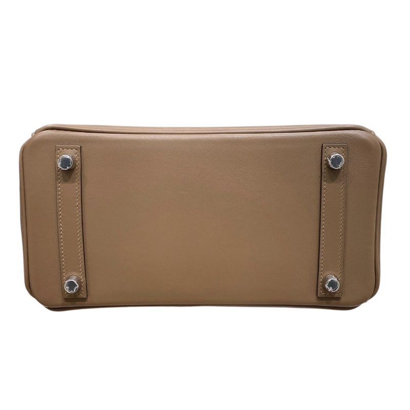 HERMES 愛馬仕 BIRKIN 25 柏金包 SWIFT 皮革 奶茶色系 銀釦-4