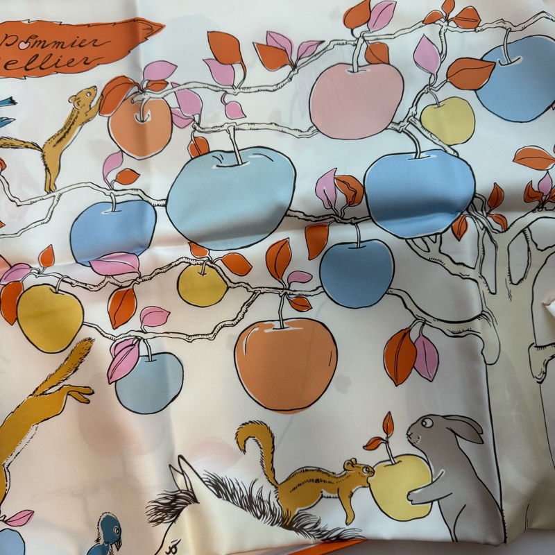 💖Hermes 90x90 絲巾 全新💖 馬上結果實-6