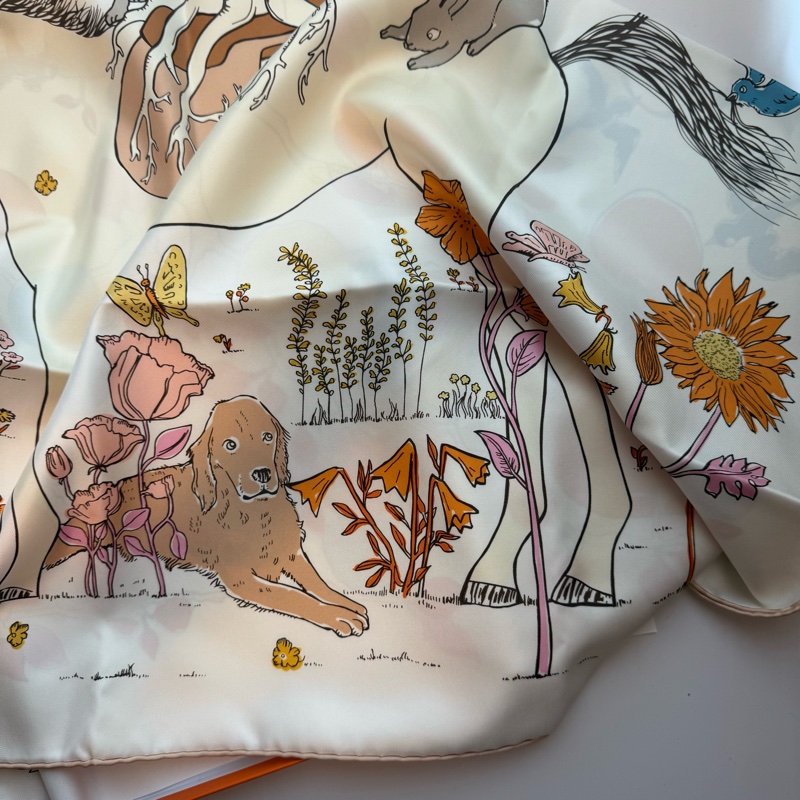 💖Hermes 90x90 絲巾 全新💖 馬上結果實-7