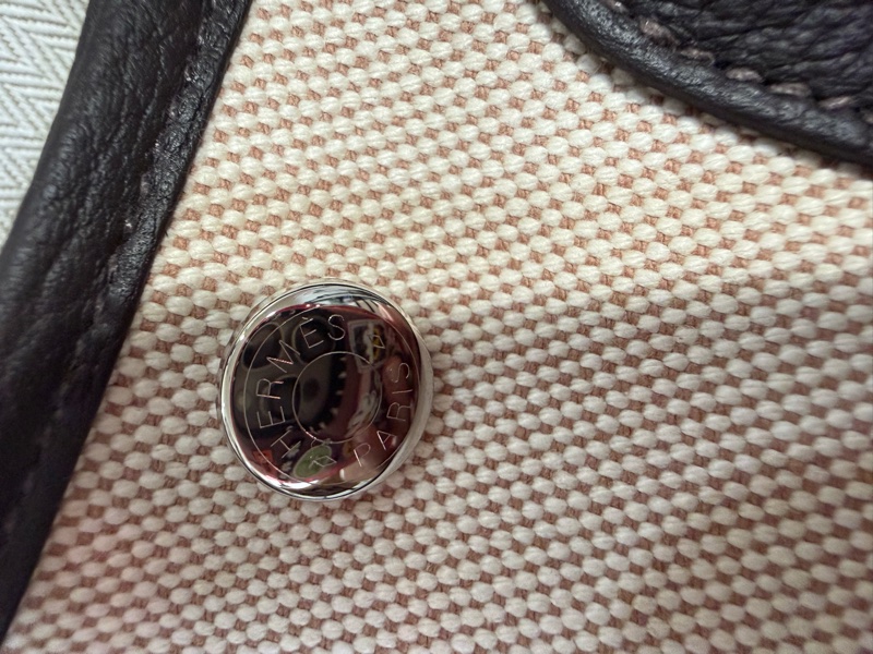 💖Hermes mini garden party💖 帆布 烏木色 K刻 2026購證-1