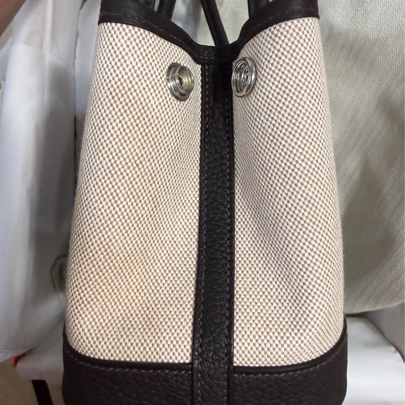 💖Hermes mini garden party💖 帆布 烏木色 K刻 2026購證-9