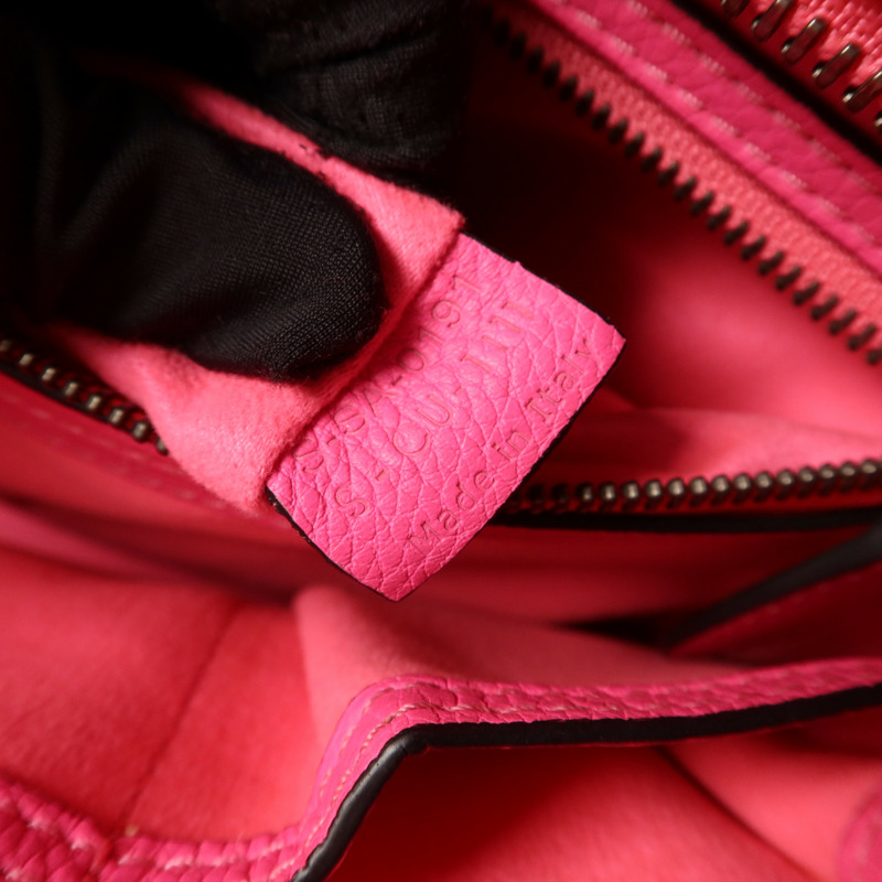 CELINE 牛皮皮革Mini Luggage銀扣手挽袋-6