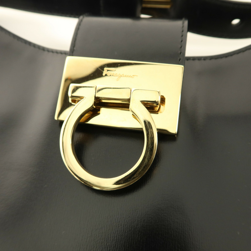 Salvatore Ferragamo 牛皮皮革Vintage Shoulder Bag金扣肩背袋-7