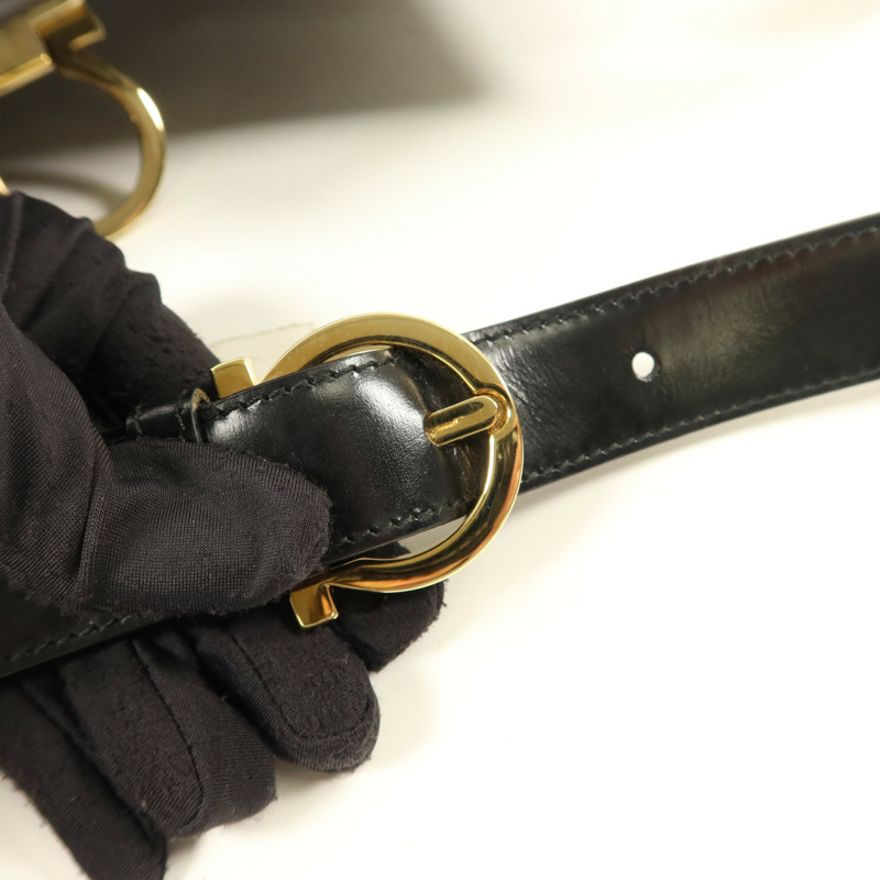 Salvatore Ferragamo 牛皮皮革Vintage Shoulder Bag金扣肩背袋-9