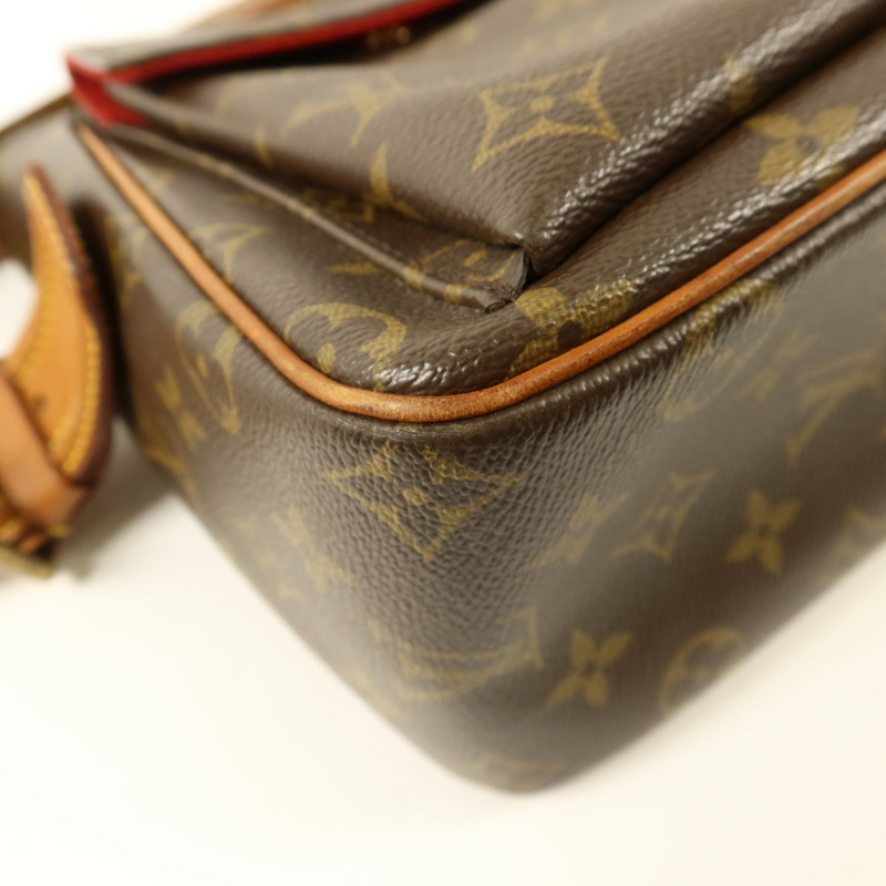 LOUIS VUITTON Monogram Viva Cite GM金扣肩背袋-10