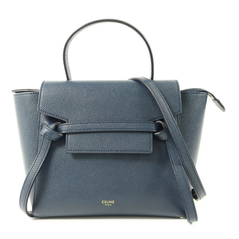 CELINE 牛皮皮革Mini Belt Bag金扣手挽肩背兩用袋