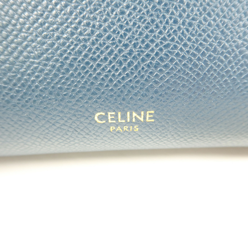 CELINE 牛皮皮革Mini Belt Bag金扣手挽肩背兩用袋-5