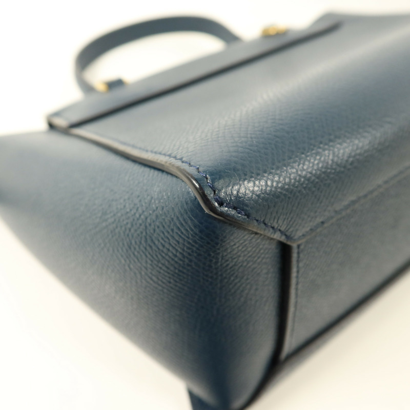 CELINE 牛皮皮革Mini Belt Bag金扣手挽肩背兩用袋-17