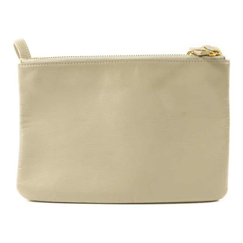 CELINE 牛皮皮革Trio Bag金扣肩背袋-1