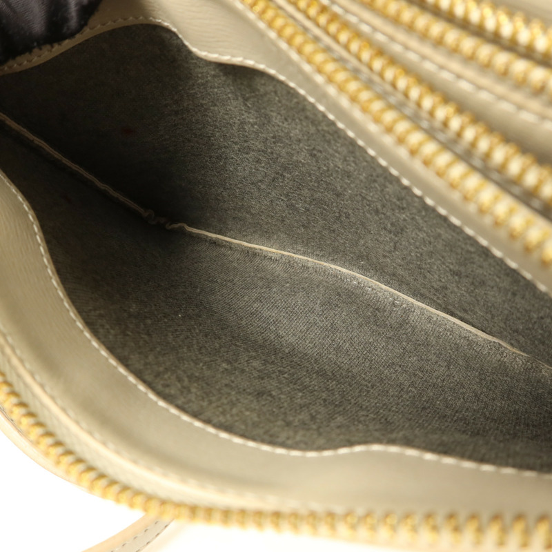 CELINE 牛皮皮革Trio Bag金扣肩背袋-6