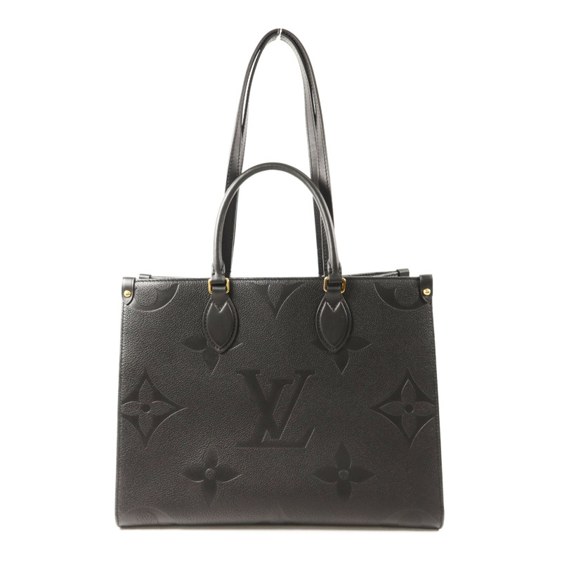LOUIS VUITTON Monogram Empreinte On The Go MM金扣手挽肩背兩用袋-1