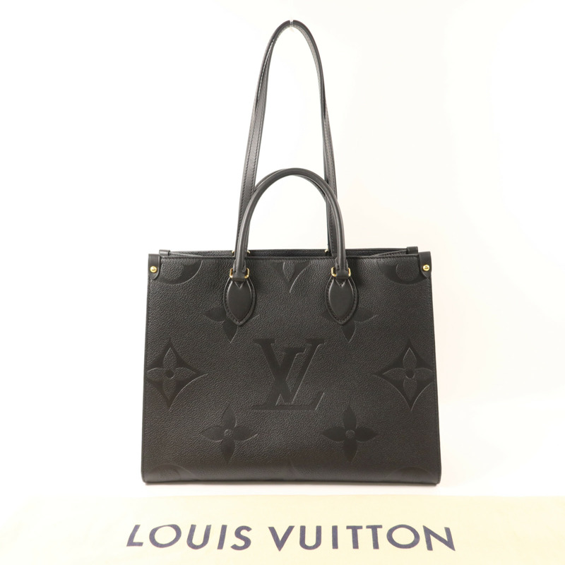 LOUIS VUITTON Monogram Empreinte On The Go MM金扣手挽肩背兩用袋-9