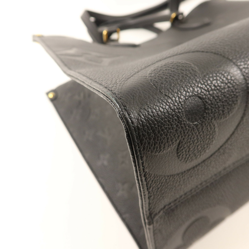 LOUIS VUITTON Monogram Empreinte On The Go MM金扣手挽肩背兩用袋-11