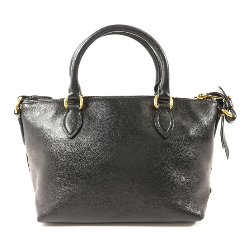 PRADA 牛皮皮革2 Way Shoulder金扣手挽肩背兩用袋-1