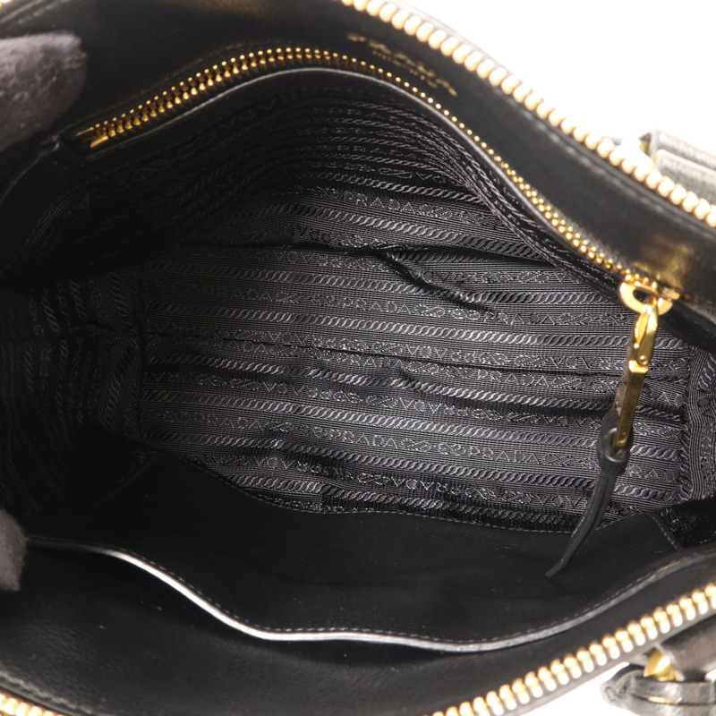 PRADA 牛皮皮革2 Way Shoulder金扣手挽肩背兩用袋-4