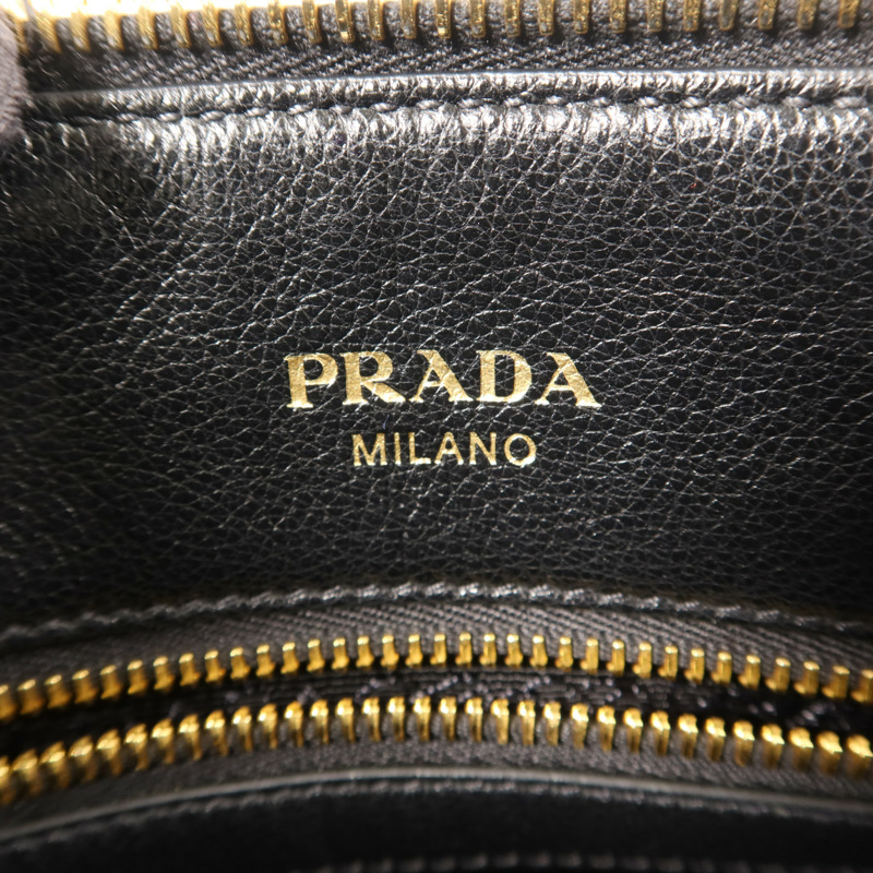 PRADA 牛皮皮革2 Way Shoulder金扣手挽肩背兩用袋-5