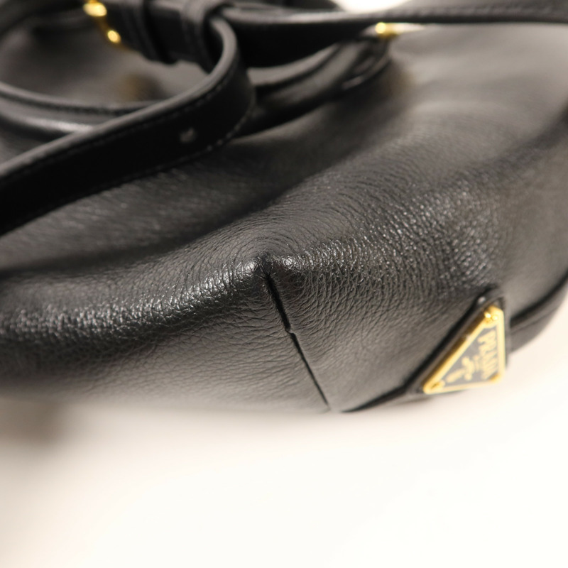 PRADA 牛皮皮革2 Way Shoulder金扣手挽肩背兩用袋-15