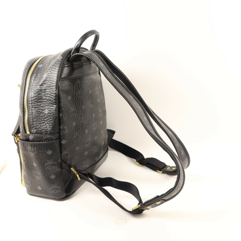 MCM 牛皮皮革Backpack金扣背包-7