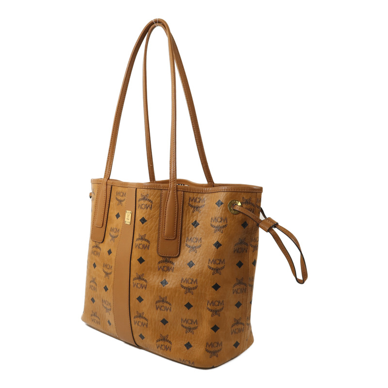 MCM 牛皮皮革Tote Bag金扣手挽袋-2