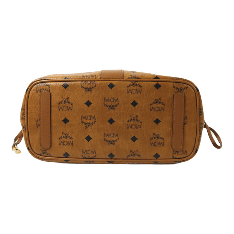 MCM 牛皮皮革Tote Bag金扣手挽袋-3