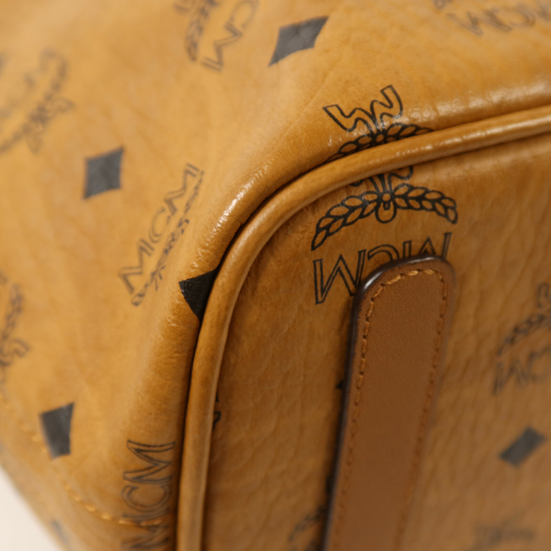 MCM 牛皮皮革Tote Bag金扣手挽袋-10