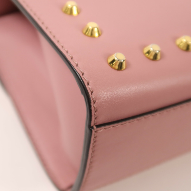 GUCCI 牛皮皮革Padlock Pearl Bag金扣鏈帶肩背袋-14