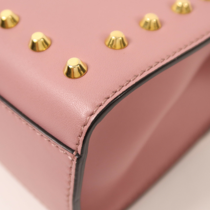 GUCCI 牛皮皮革Padlock Pearl Bag金扣鏈帶肩背袋-15