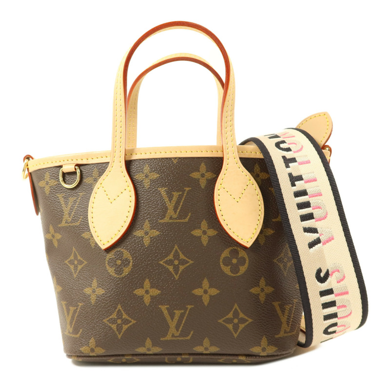 LOUIS VUITTON Monogram Neverfull BB金扣手挽肩背兩用袋-0