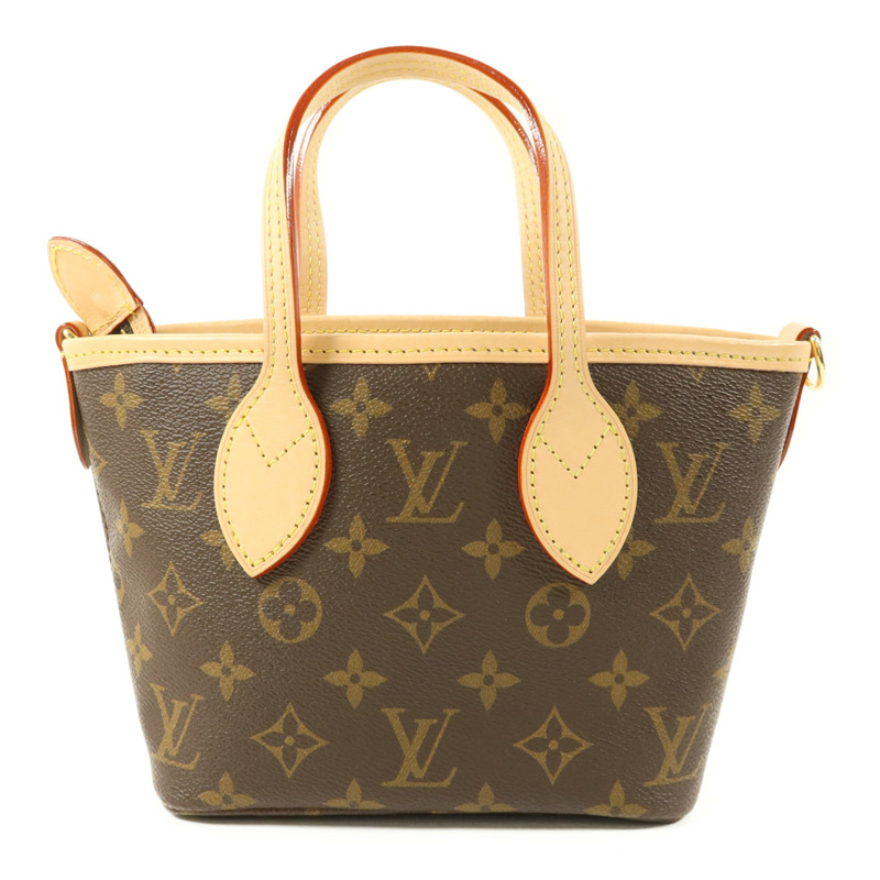 LOUIS VUITTON Monogram Neverfull BB金扣手挽肩背兩用袋-1