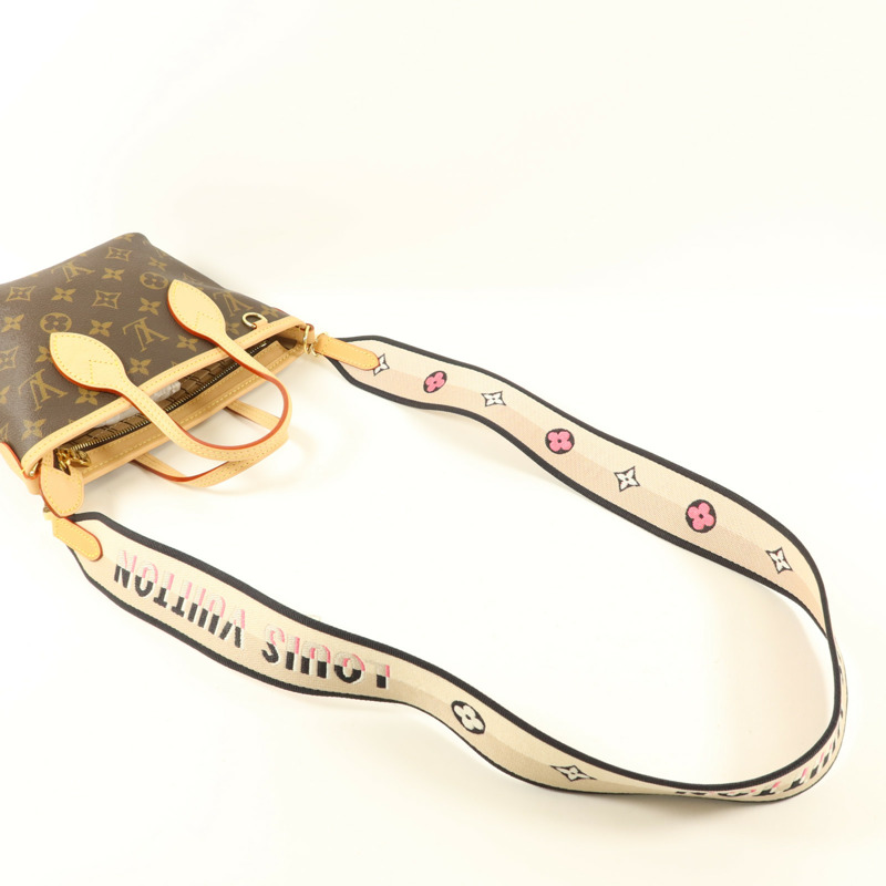 LOUIS VUITTON Monogram Neverfull BB金扣手挽肩背兩用袋-6