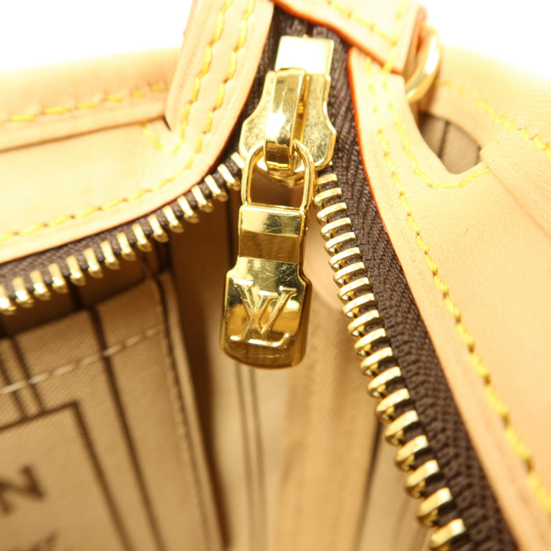 LOUIS VUITTON Monogram Neverfull BB金扣手挽肩背兩用袋-7