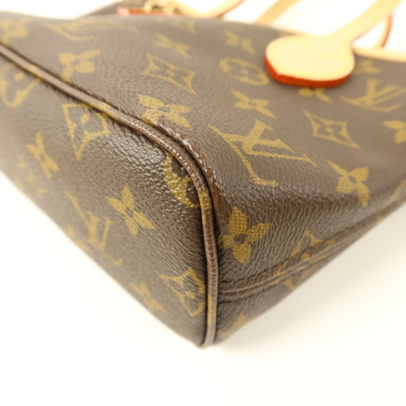 LOUIS VUITTON Monogram Neverfull BB金扣手挽肩背兩用袋-10