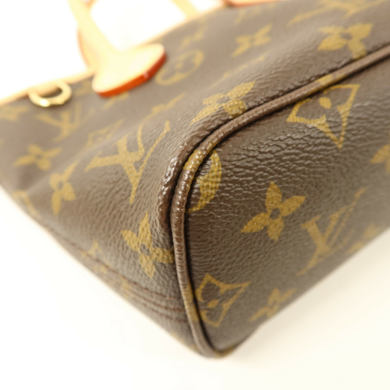 LOUIS VUITTON Monogram Neverfull BB金扣手挽肩背兩用袋-11