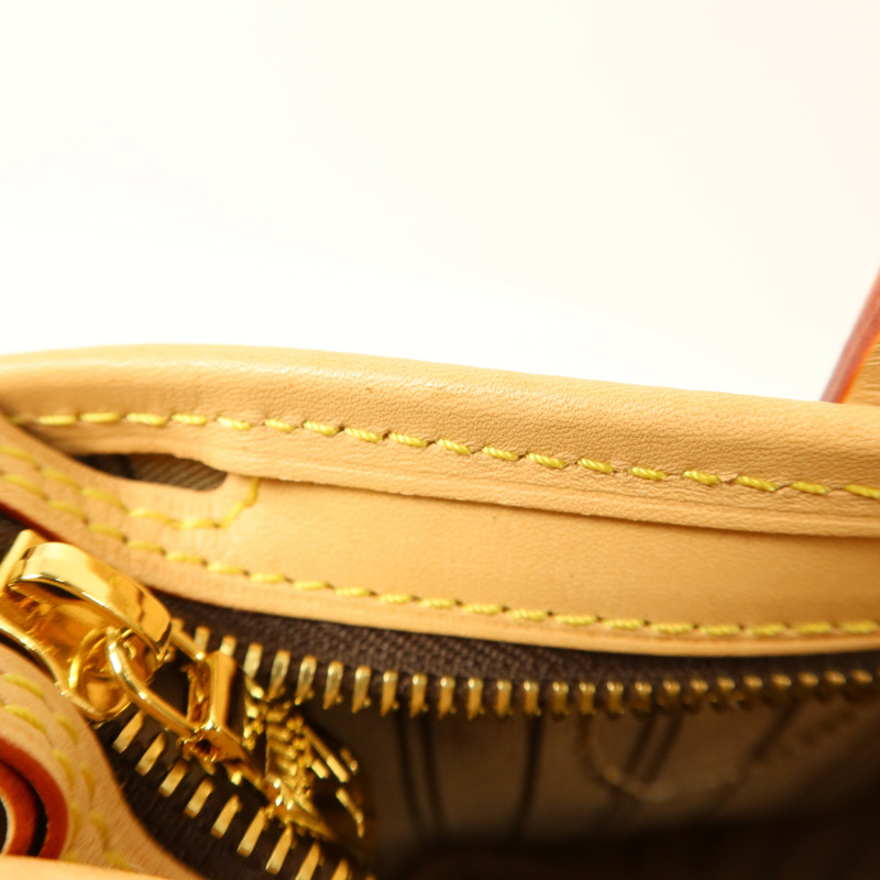 LOUIS VUITTON Monogram Neverfull BB金扣手挽肩背兩用袋-15