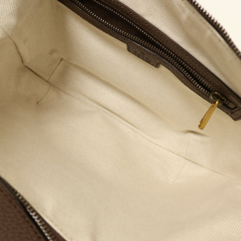 GUCCI 塗層帆布Shoulder Bag金扣肩背袋-4