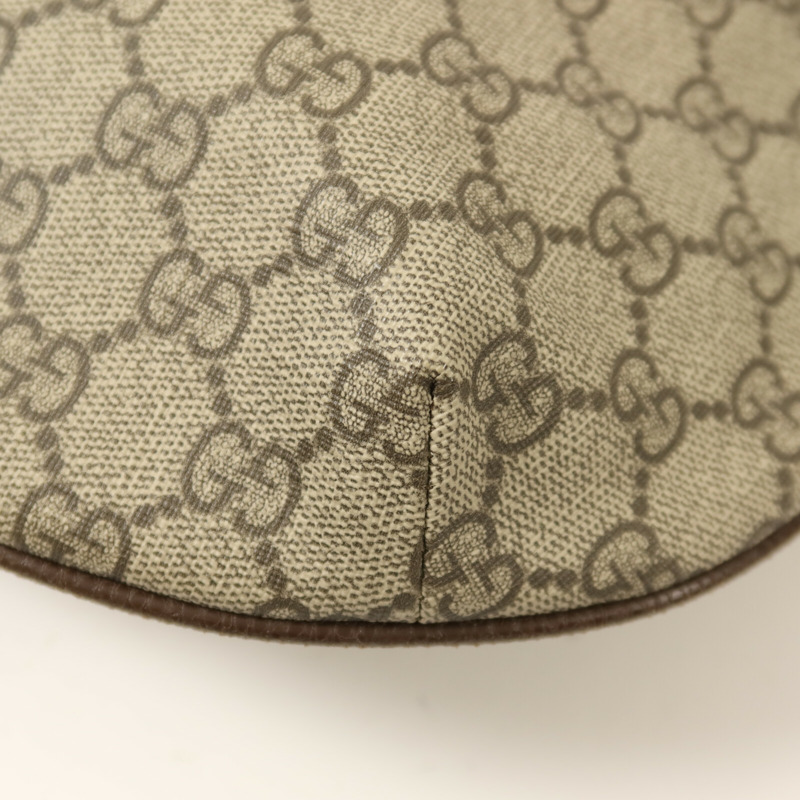 GUCCI 塗層帆布Shoulder Bag金扣肩背袋-11