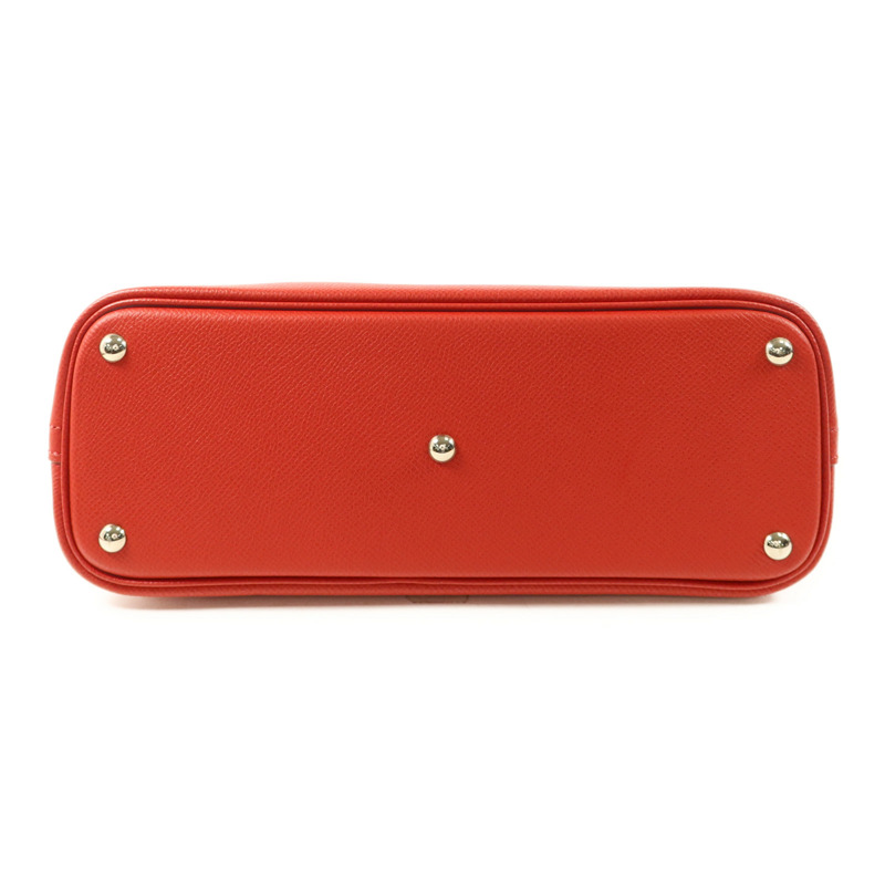 HERMES Epsom皮革Bolide 27銀扣手挽肩背兩用袋Rouge Casaque-3