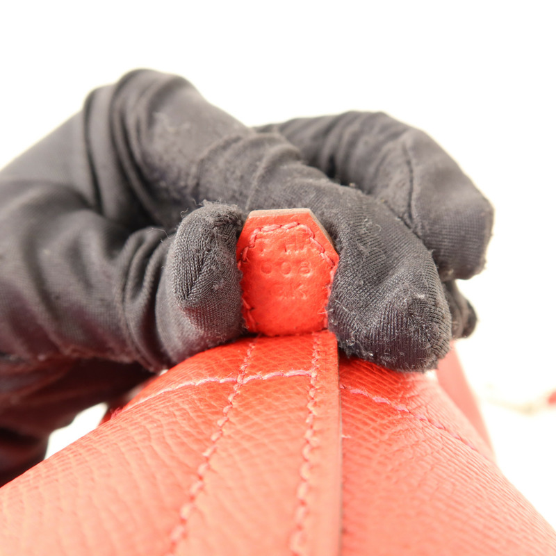 HERMES Epsom皮革Bolide 27銀扣手挽肩背兩用袋Rouge Casaque-7